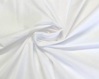 1 m 白色ポリコットン 幅 44 インチ