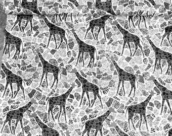1yard  giraffe  brushed cotton craft costume fabric   44” wide