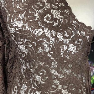 1m new   brown  floral   gupier lace fabric bridal fabric 58” wide