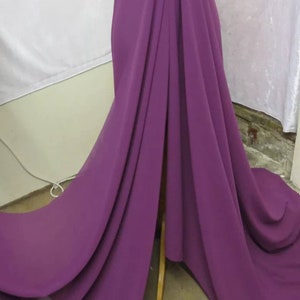 1m fuschia  crepe georgette  chiffon dress fabric 58" wide