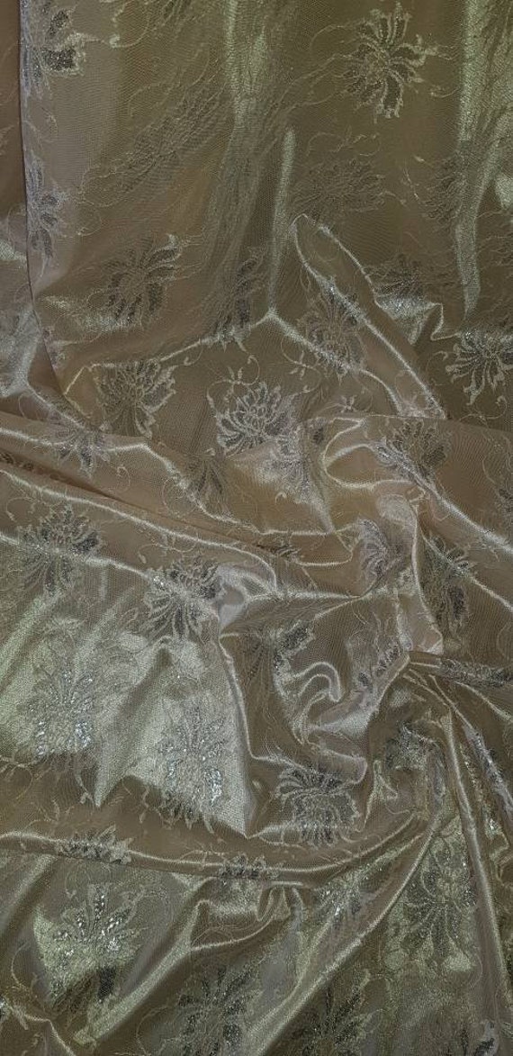 1M bridal ivory DRESS SATIN FABRIC..58/" WIDE