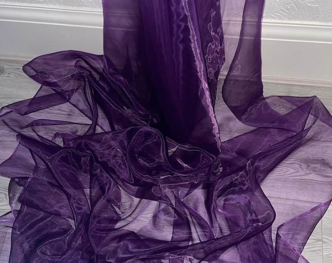 1m Purple Organdi Sheen Organza Fabric 58”wide - Etsy