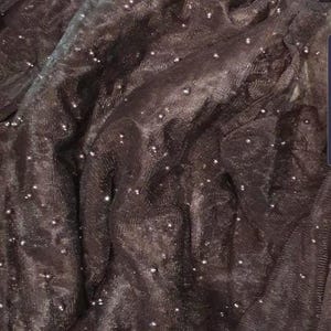 1yard bridal brown color  veil  pearl beaded  tulle fabric 60” wide