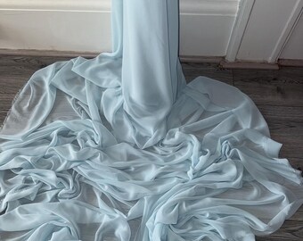 1m mint   georgette  chiffon dress fabric 58" wide
