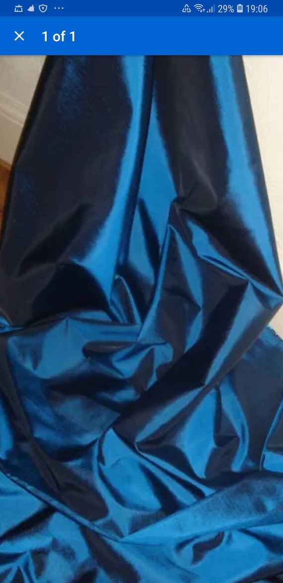 1;MTR BLUE TAFFETA 58 ;INCHES WIDE