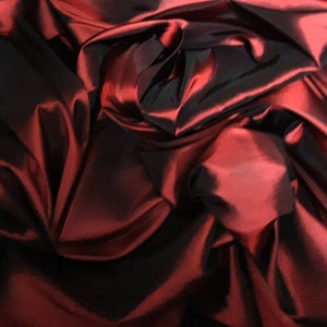 1Mmaroon  rustyred two tone  taffeta fabric 58” wide