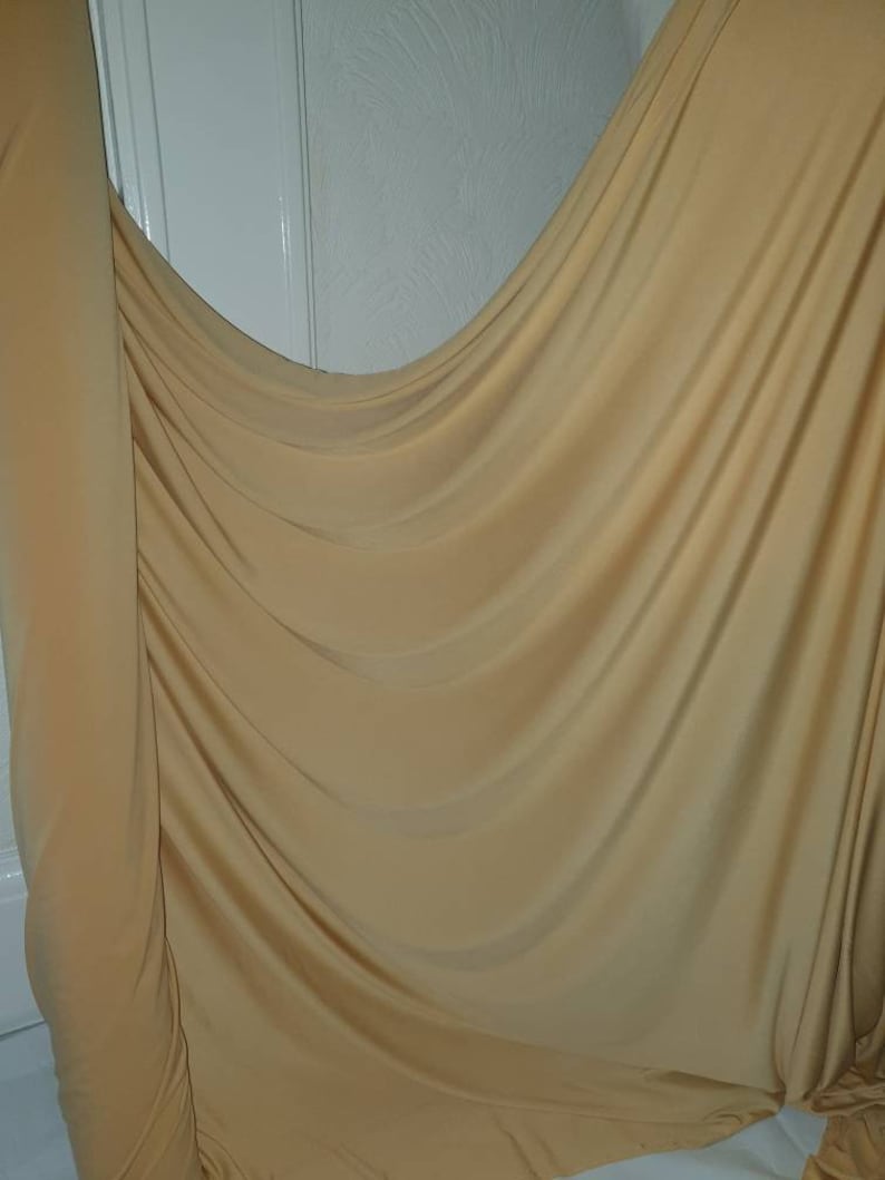 1m gold color lycra strech fabric 58 wide