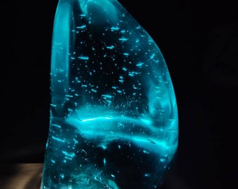 Ocean blue Andara Crystal,polished 4,9 kf