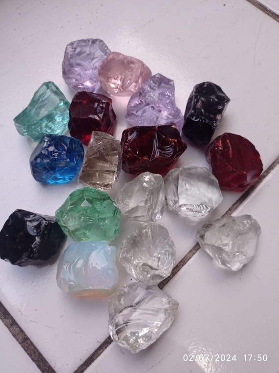 小さなミックスカラーのアンダラクリスタル 1 セット P24 - Etsy 日本