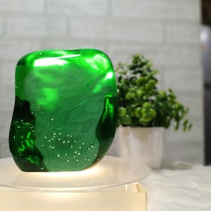 Cristallo verde delle Andare con bolla all&#39;interno lucido 2, 3kg