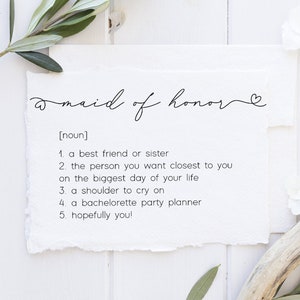 Trauzeugin Definition Brautjungfer Vorschlag, Minimalist Will You Be My Trauzeugin Karte, Hochzeit, Trauzeugin Geschenk, printable