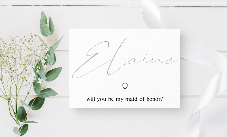 Bride Tribe Editable Bridesmaid Proposal Card Maid of Honor Minimalist Will You Be My Bridesmaid Card Personalized Bridesmaid Gift