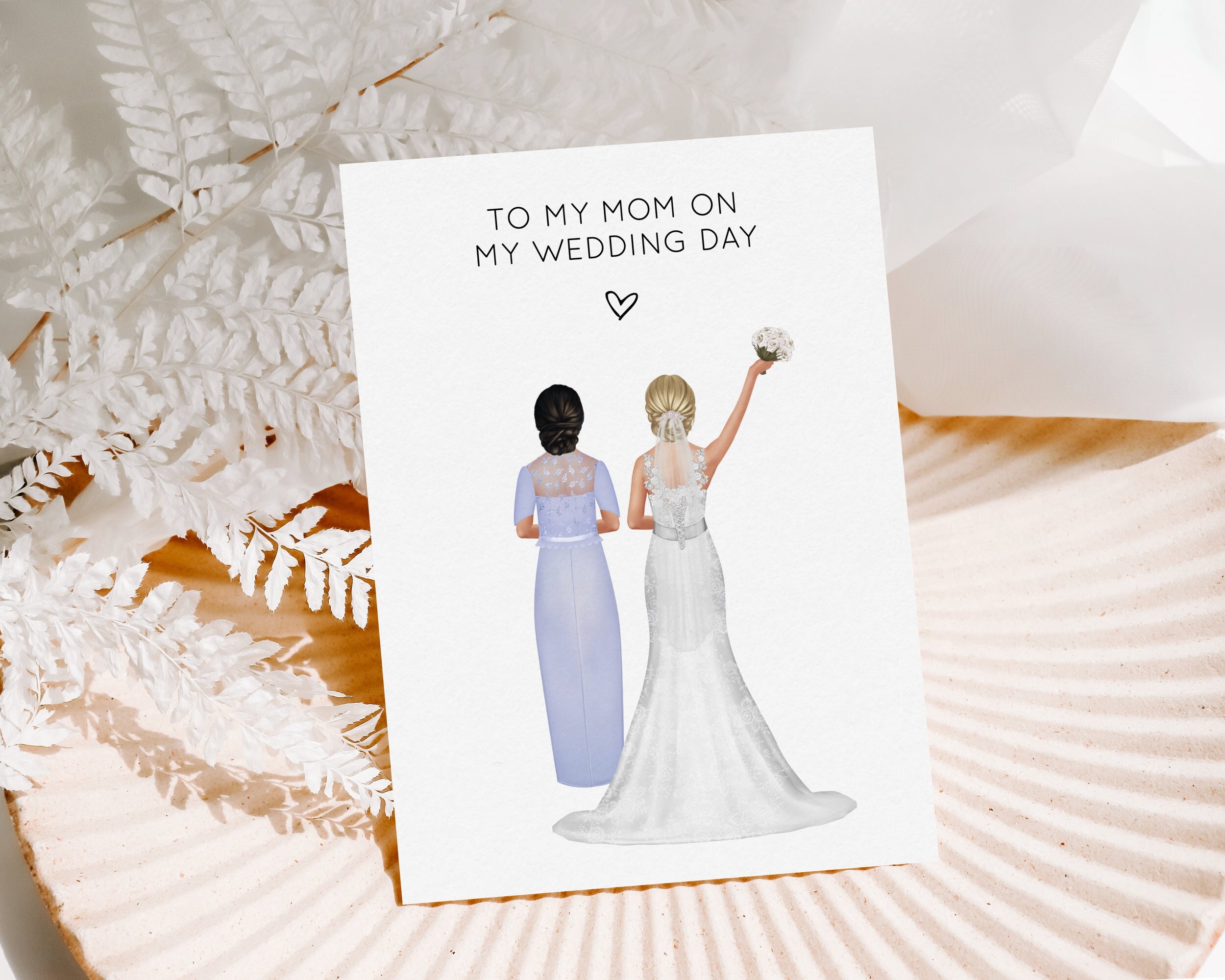 To My Mom Wedding Card To My Mom Wedding Card
