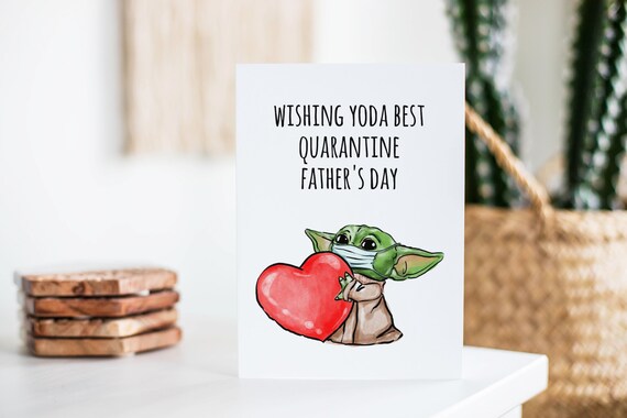 Quarantine Father S Day Gift Baby Yoda Quarantine Etsy