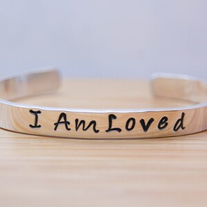 Sterling Silver I Am Loved John 3:16 Bible Verse Bracelet
