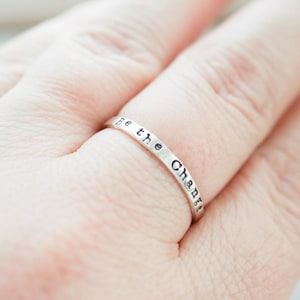 Be the Change Mantra Ring