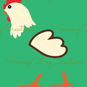 Chicken Digital SVG-Zindee 2&quot; (SOMENTE DIGITAL), para Cricut, para Silhouette, download de arquivos digitais