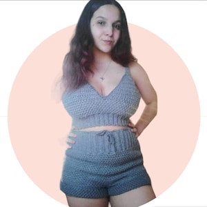 Crochet Crop Top Set