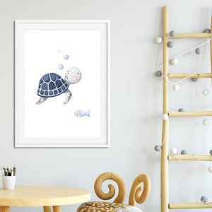 Nautical Nursery Print Set, Under the Sea Wall Art, Ocean Nursery Decor ...