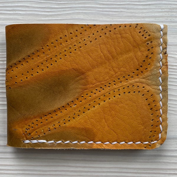 Carl Yastrzemski Baseball Glove Leather Bifold Wallet - Reclaimed Minimalist Baseball Glove Wallet - Boston Red Sox - Gifts for Him