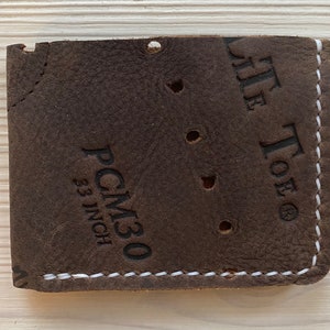 Vida Blue Baseball Glove Leather Wallet, Horween Leather Minimalist Bifold
