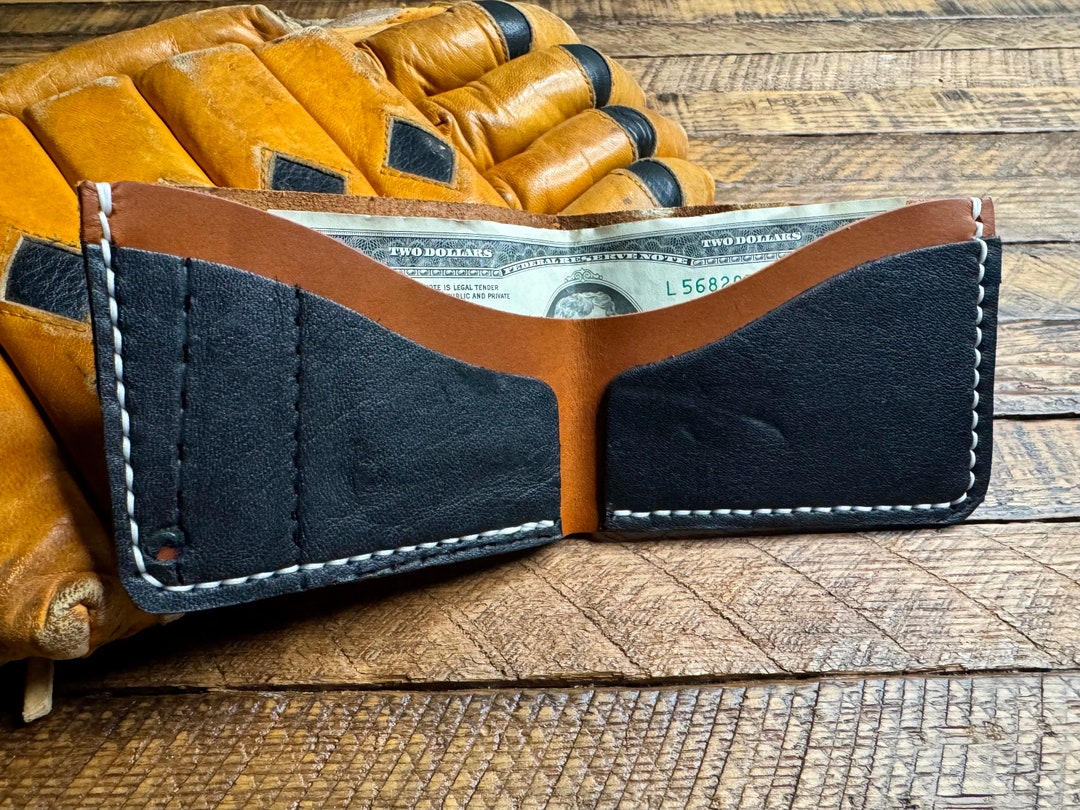 Photo inspiration: Visual Reference: Vintage Ccm Hockey Glove Leather Wallet Handmade Bifold