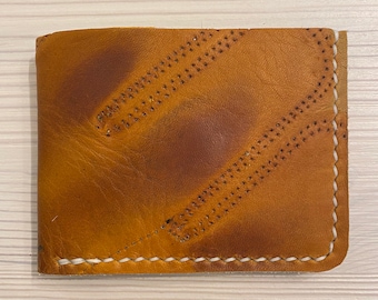 Cartera de béisbol Steve Carlton: plegable de cuero reciclado, regalo de los Phillies