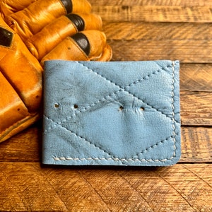 Cartera plegable con protección para las piernas de portero de hockey de Vaughn: regalos para él, cartera plegable, cartera de hockey, protección para portero, Vaughn Goalie