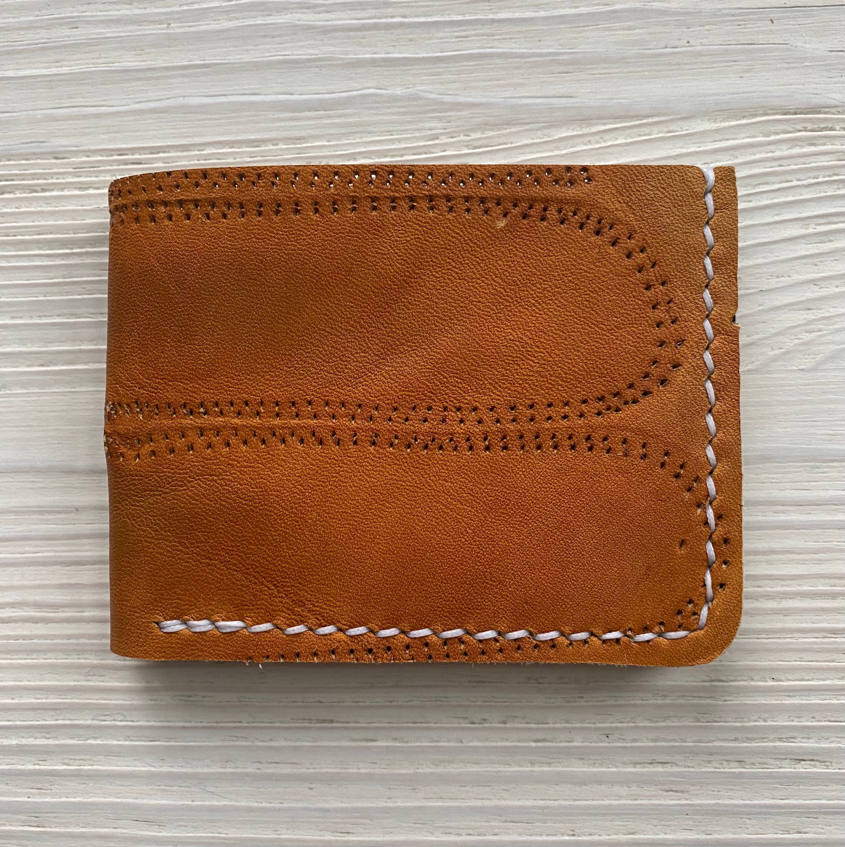 Bob Gibson Baseball Glove Leather Bifold Wallet Reclaimed 