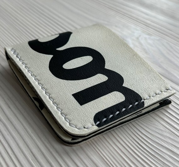 Handmade Wilson Tennis Racket Cover Wallet: Reclaimed Bifold Card Holder