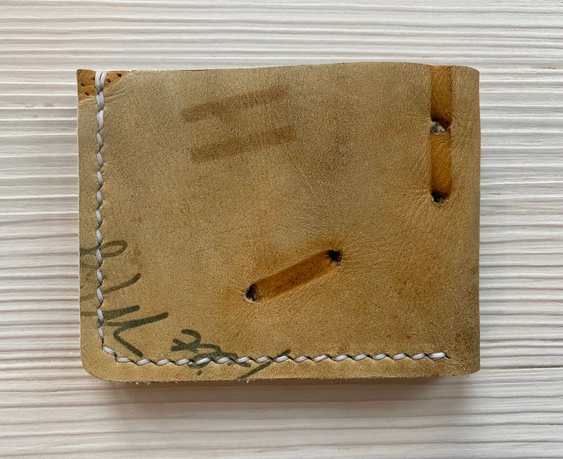 Gifts for Him Dave Concepcion Baseball Glove Leather Bifold Wallet Cincinnati Reds Reclaimed Minimalist Baseball Glove Wallet