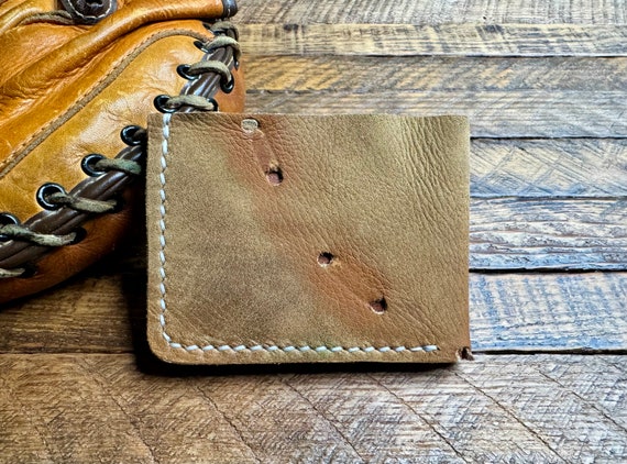 Nike Baseball Glove Leather Bifold Wallet