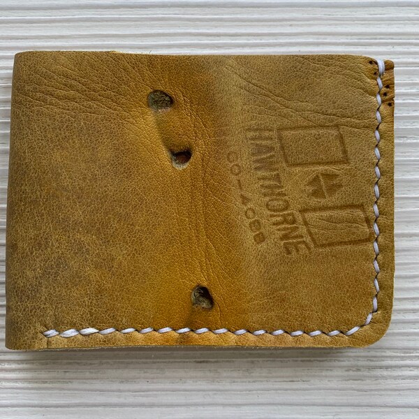 Sandy Koufax Baseball Glove Leather Bifold Wallet - Reclaimed Minimalist Baseball Glove Wallet - Brooklyn Dodgers - Gifts for Him
