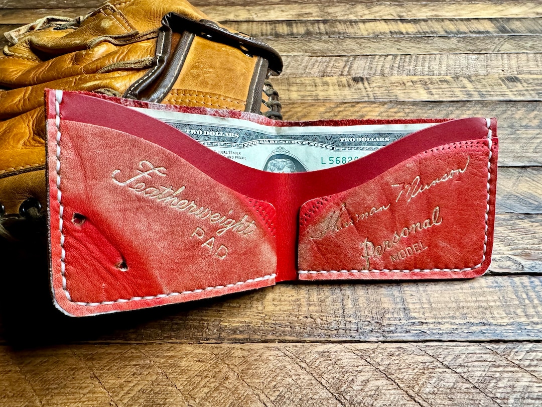 Leather Bag Purses Made From Baseball Gloves Thurman Munson