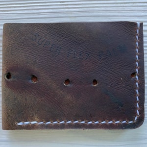 Richie Ashburn Guante de béisbol Cartera bifold de cuero - Cartera de guante de béisbol minimalista recuperada - Philadelphia Phillies - Regalos para él