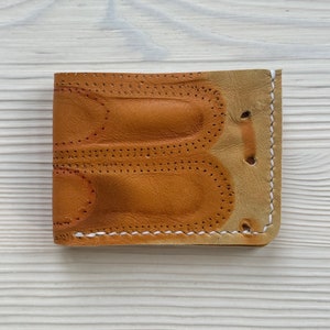 Cecil Fielder Baseball Glove Leather Bifold Wallet - Cartera de guante de béisbol minimalista recuperada - Detroit Tigers - Regalo para él
