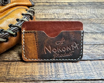 Handmade Nokona Baseball Glove Leather Card Wallet – Horween Dublin Leather
