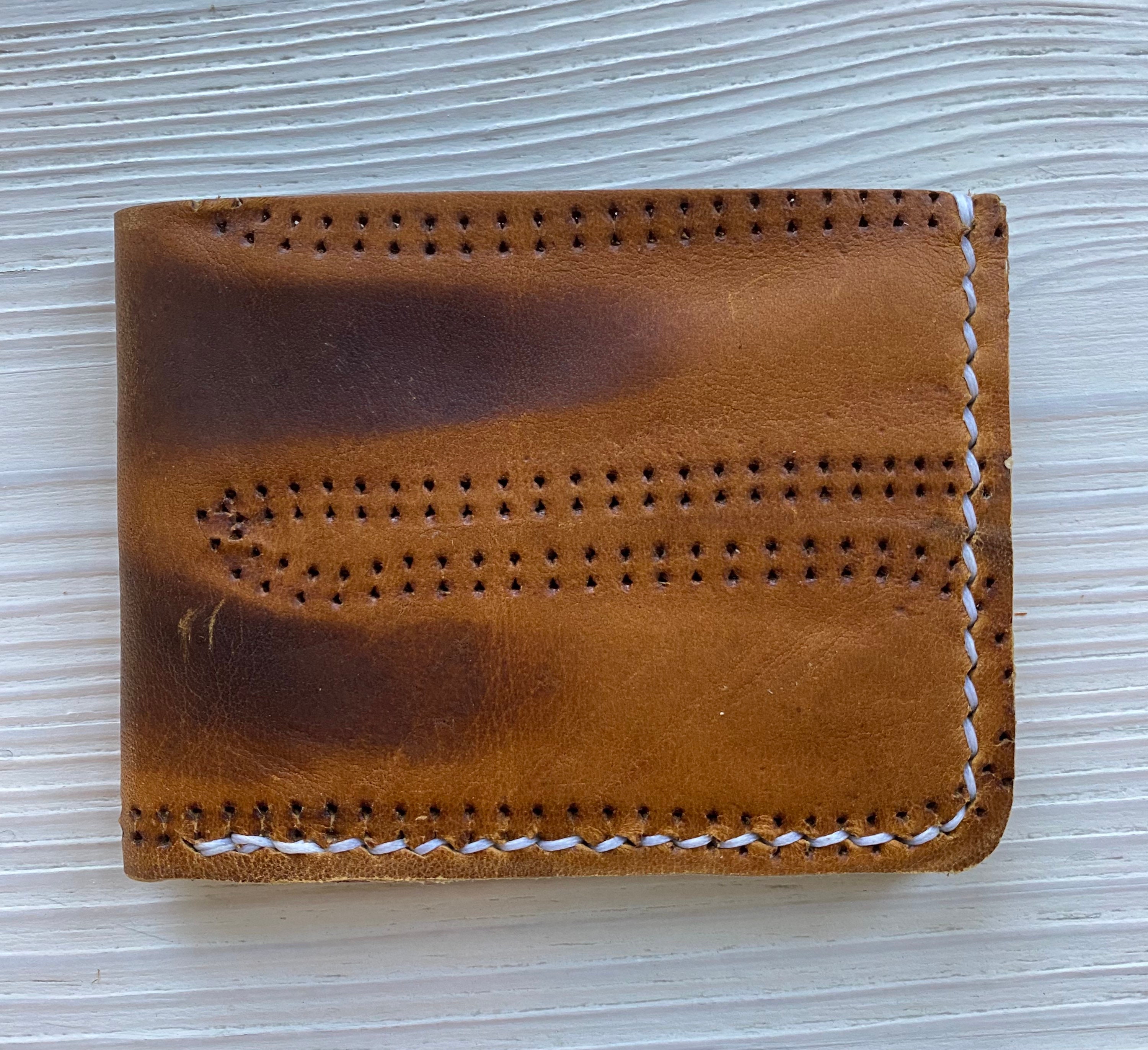 Reggie Jackson Baseball Glove Leather Bifold Wallet 