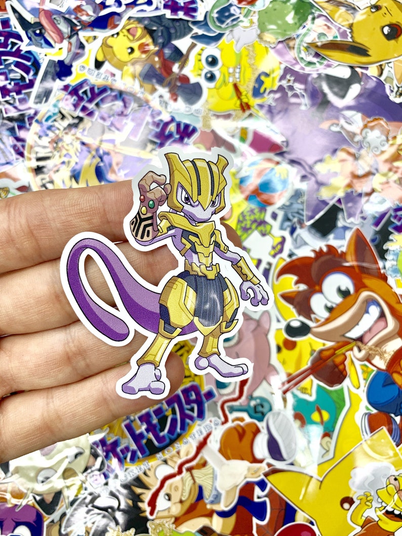 Mewtwo x Thanos POKEVENGERS Pokemon x Superhero Collab Custom | Etsy