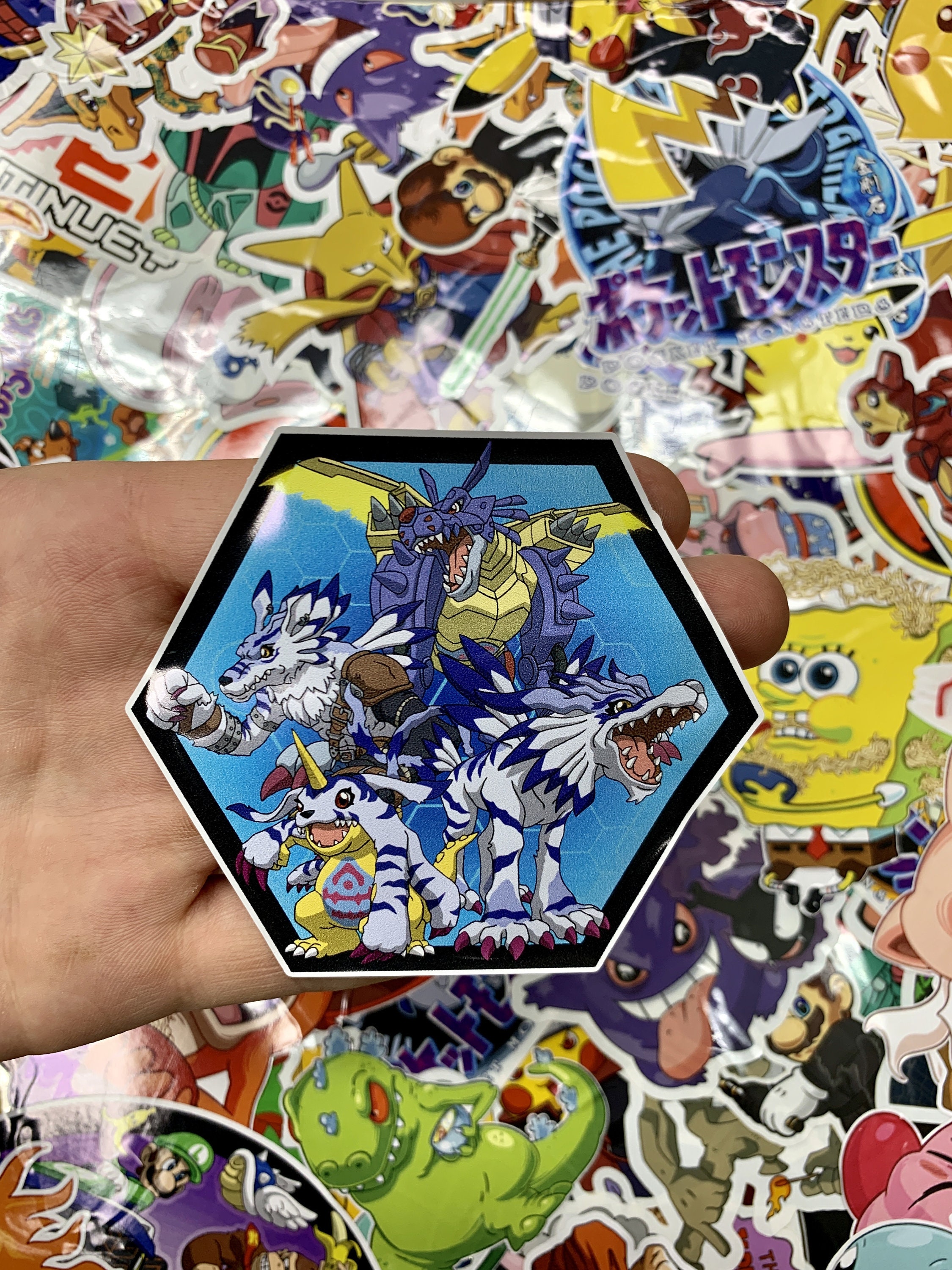 Digimon Gabumon Evolution Chart Custom Vinyl Sticker Limited Etsy