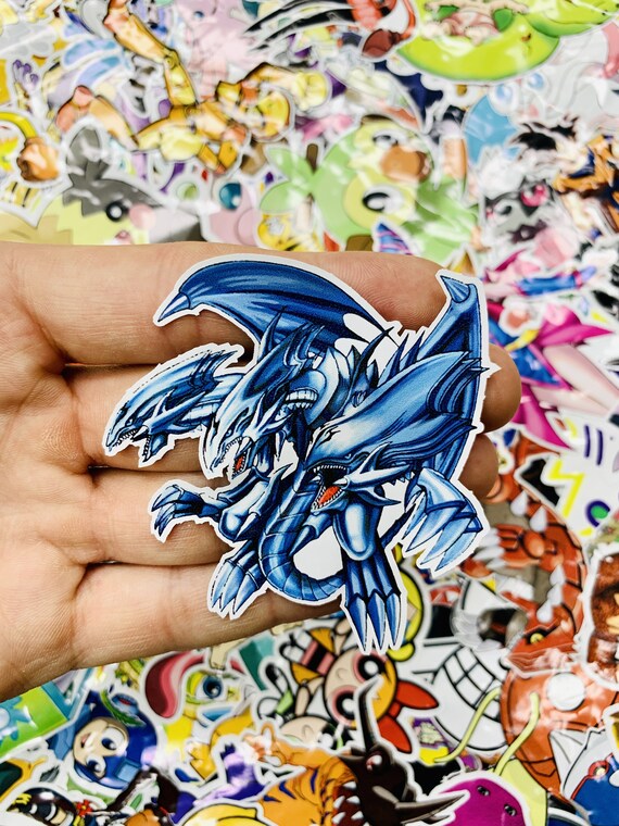 Blue Eyes Ultimate Dragon Yu Gi Oh Custom Vinyl Sticker Etsy