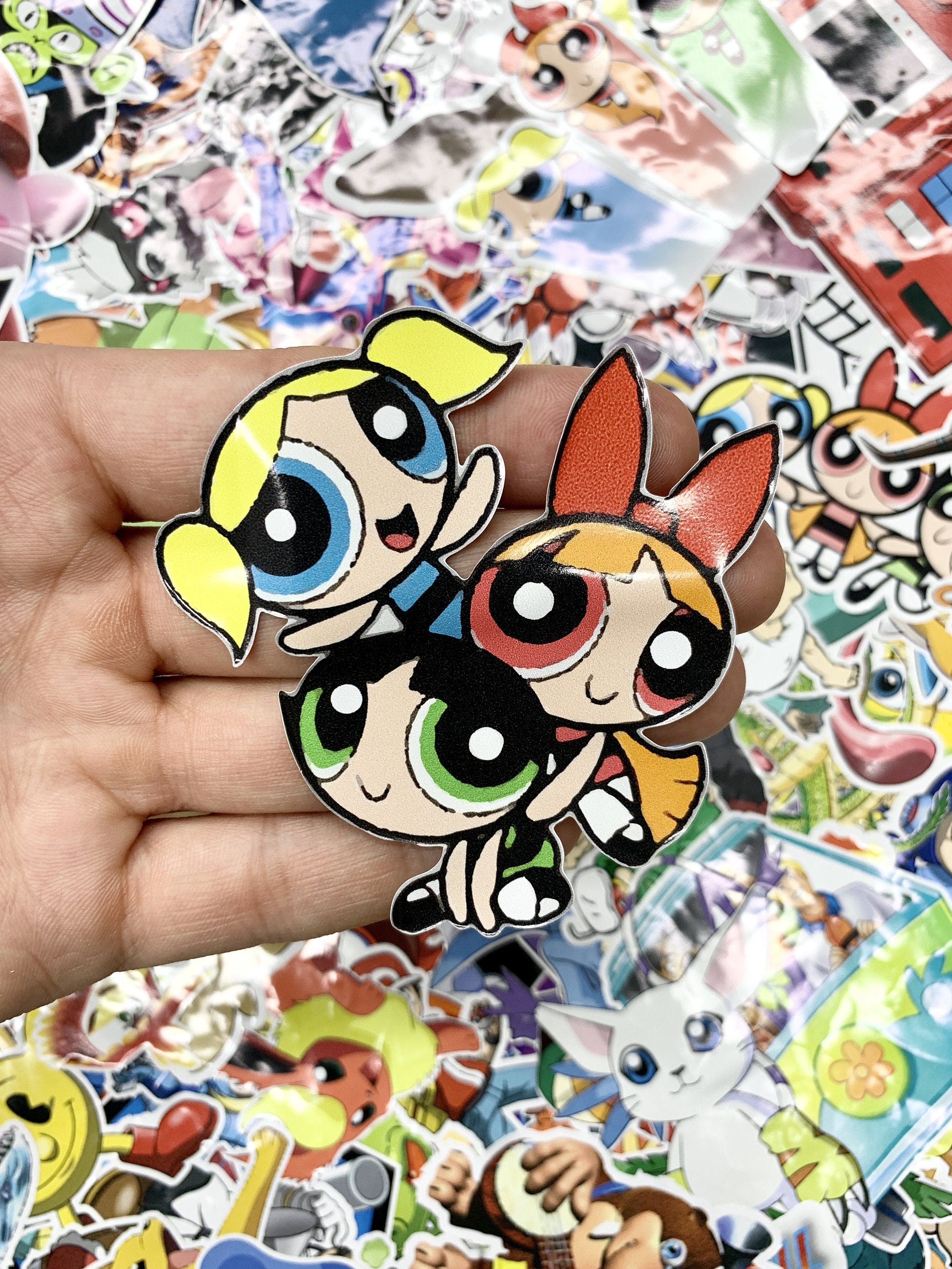 Powerpuff Girls Cute Custom Vinyl Sticker Limited Edition Etsy