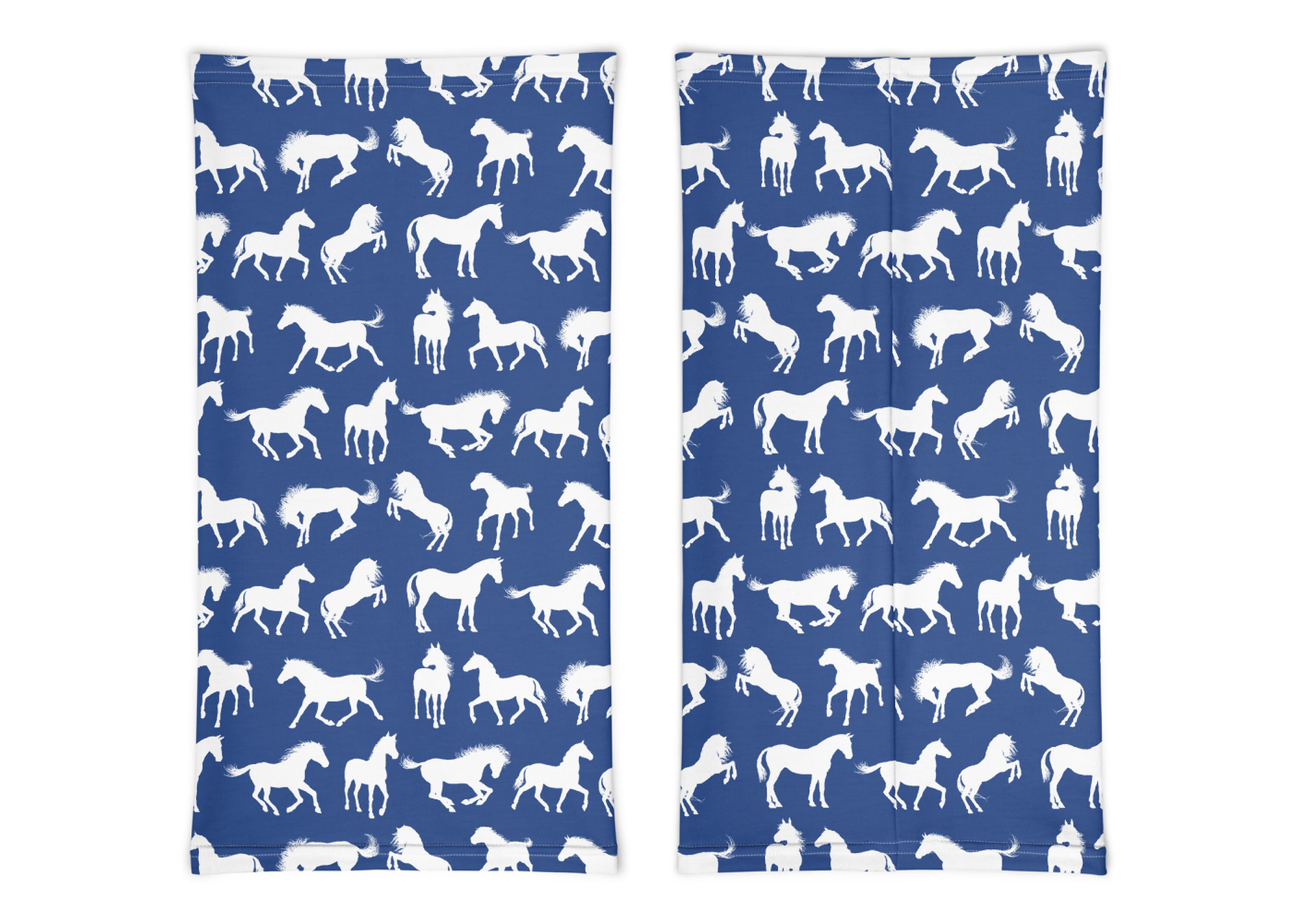 Blue Horse Neck Gaiter, Horse Face Mask, Horse Lover Gift, Neck Scarf