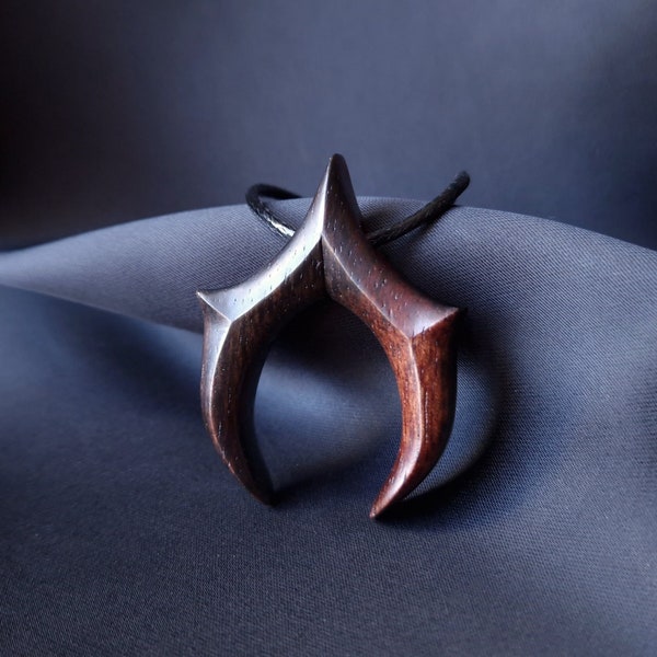 Ebony Claw. Unique hand carved Macassar Ebony wood talisman. Spiritual talisman. Made to order.