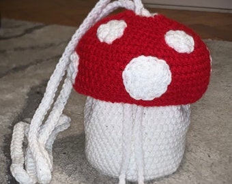 Drawstring mushroom bag