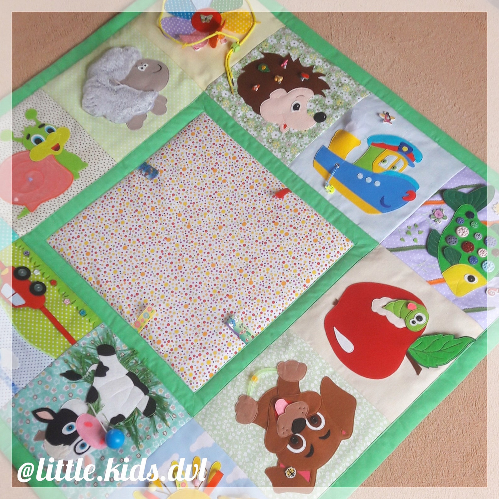 DIY Baby Play Mat. Pattern in Different Formats. Detailed Etsy