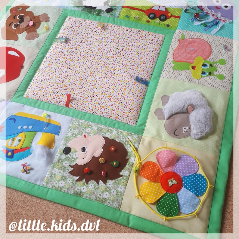 DIY baby play mat. Pattern in different formats. Detailed Etsy