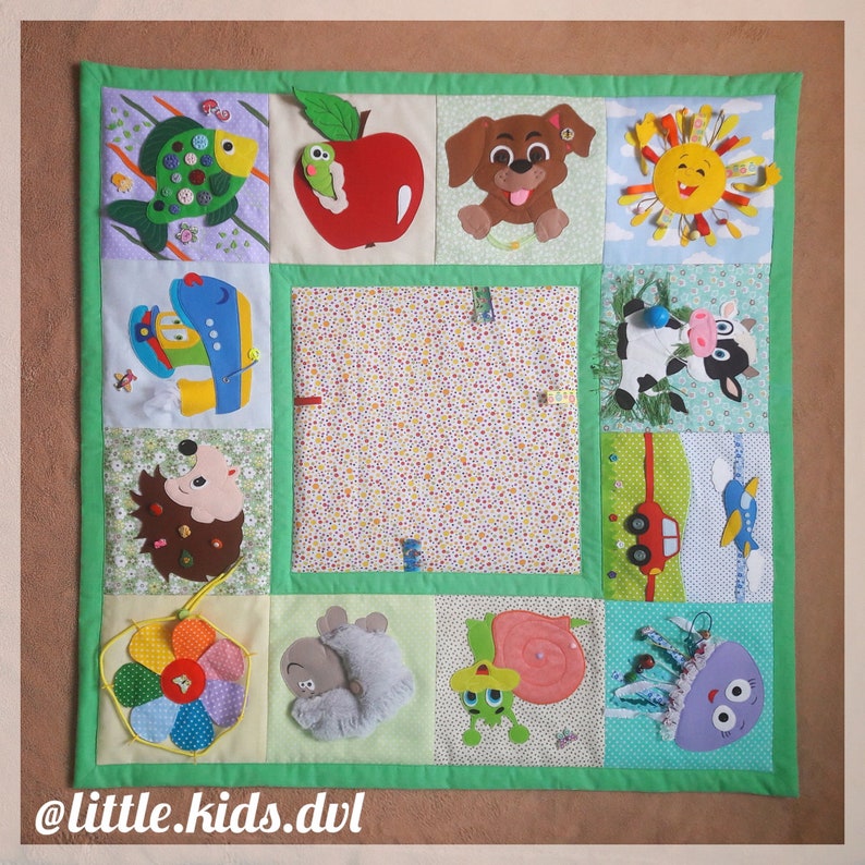 DIY baby play mat. Pattern in different formats. Detailed Etsy