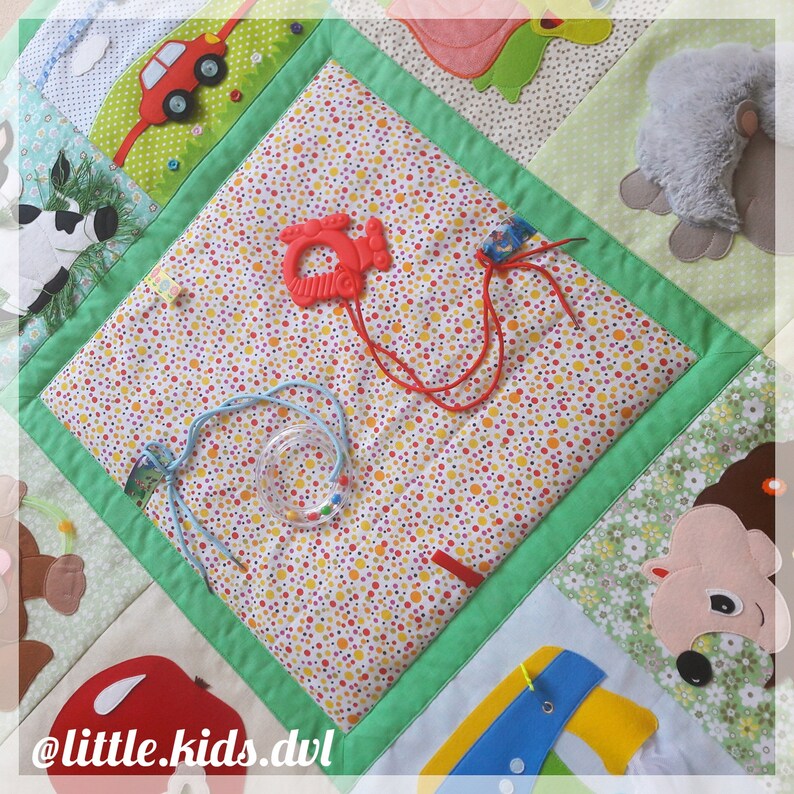 DIY baby play mat. Pattern in different formats. Detailed Etsy