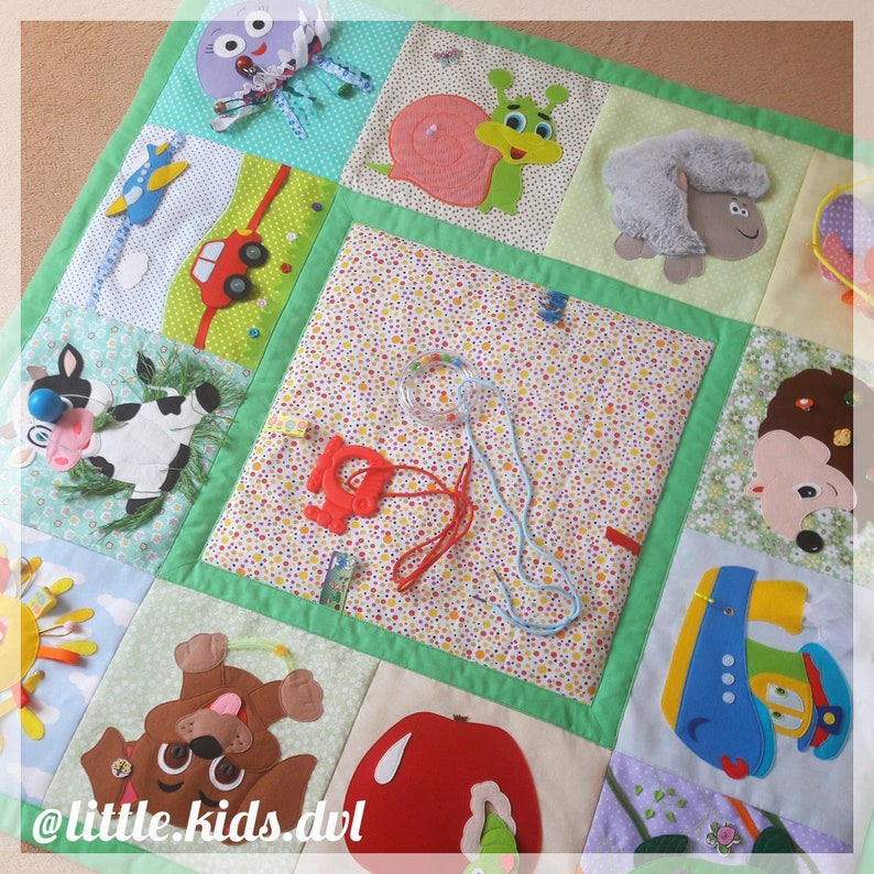 DIY baby play mat. Pattern in different formats. Detailed Etsy